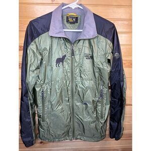 Mountain Hardwear‎ Conduit Shadowland Jacket Men Medium Green Black Zip Pocket